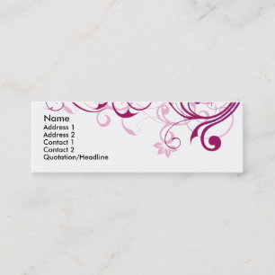 Carte De Visite Mini Remous pourpre