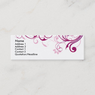 Carte De Visite Mini Remous pourpre
