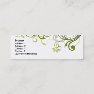 Carte De Visite Mini Remous vert