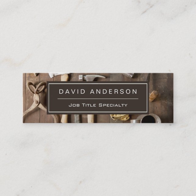 Carte De Visite Mini Réparations de menuiserie d'amélioration ménagère (Devant)