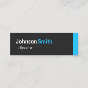 Carte De Visite Mini Reporter - Personal Aqua Blue Mini