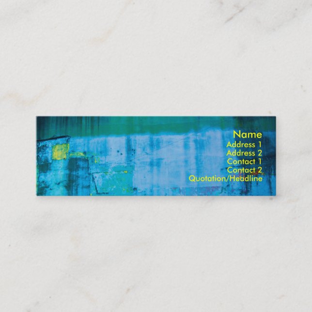 Carte De Visite Mini résumé - maigre (Devant)
