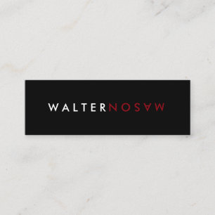 Carte De Visite Mini Retourner lettre