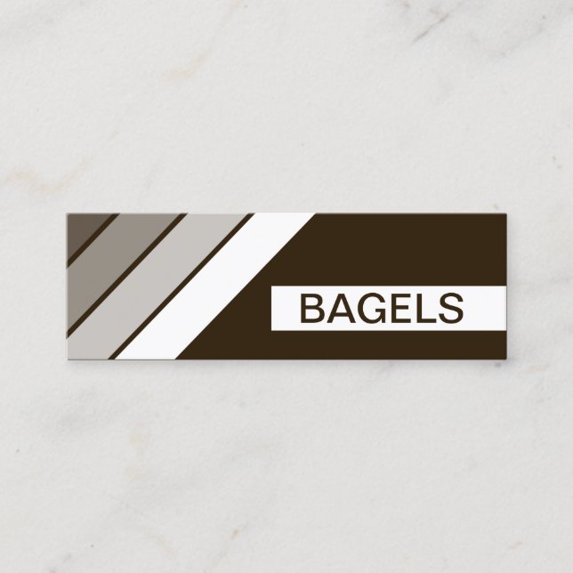 Carte De Visite Mini rétro BAGELS (Devant)