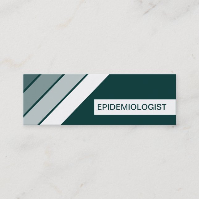 Carte De Visite Mini rétro ÉPIDÉMIOLOGUE (Devant)