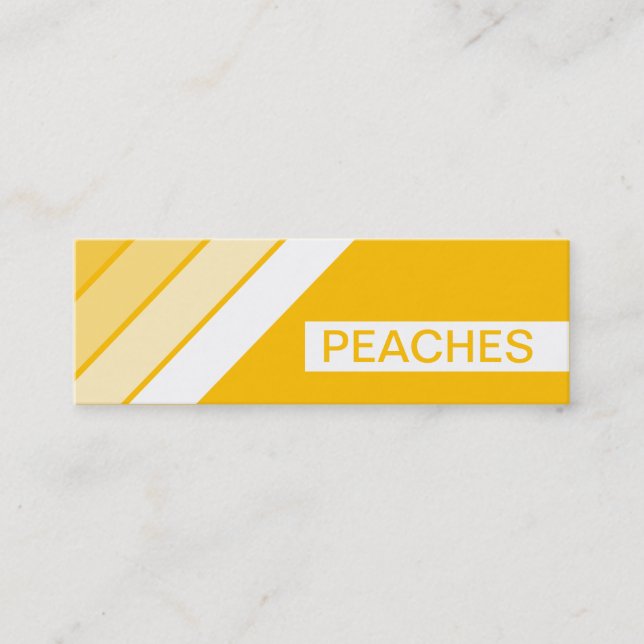 Carte De Visite Mini REtro PEACHES (Devant)