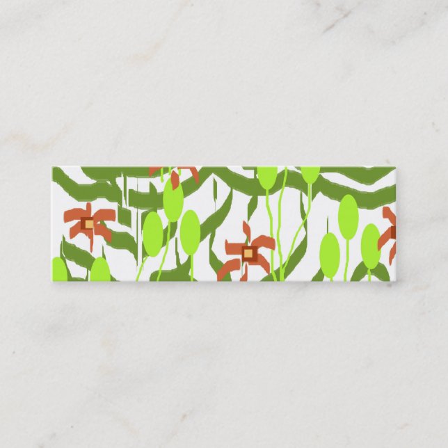 Carte De Visite Mini Rétro Walpaper (Devant)