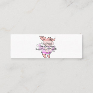 Carte De Visite Mini Robe rose de porc choisir la couleur arrière - p