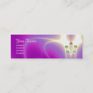 CARTE DE VISITE MINI RODE D'ASCLEPIUS, 7 CHAKRAS, YOGA, ÉNERGIE SPIRITU