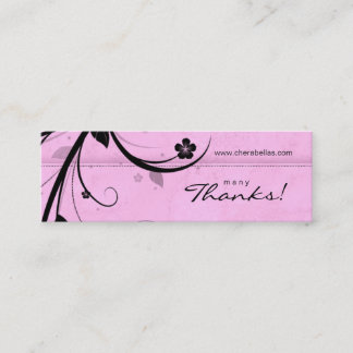 Carte De Visite Mini Rose aqueux floral de spa de signet de salon