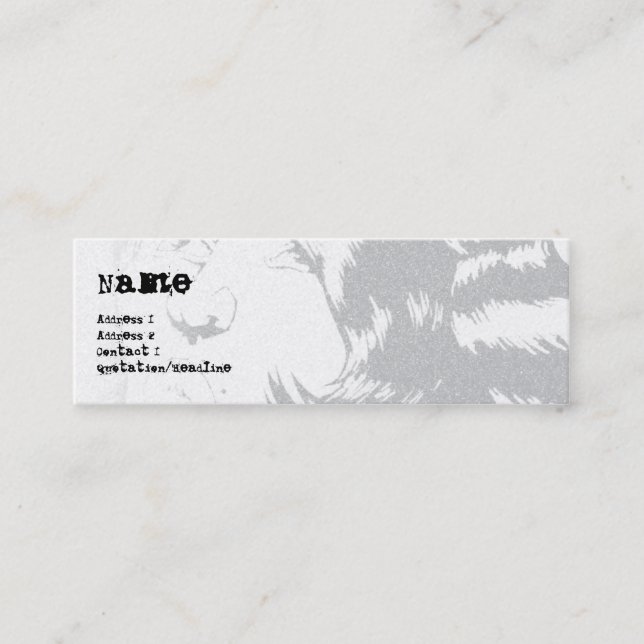 CARTE DE VISITE MINI RUE DESSINANT 1 (Devant)