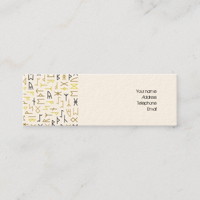 Carte De Visite Mini Runes (Devant)