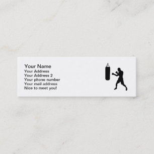 Carte De Visite Mini Sac de sable à boxe