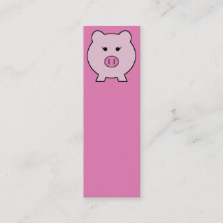 Carte De Visite Mini Sadie le cochon rose ~ Cute Girly Kawaii