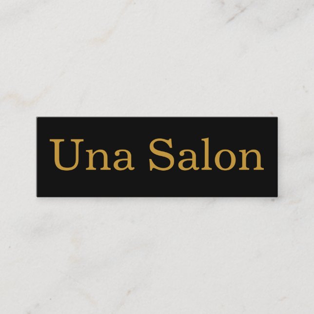 Carte De Visite Mini Salon d'Una (Devant)