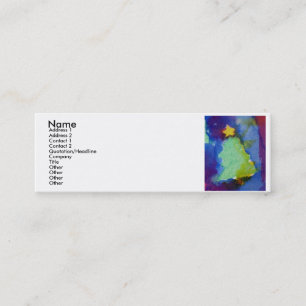 CARTE DE VISITE MINI SAPIN DE NOËL
