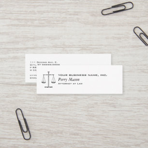 Carte De Visite Mini Scales de justice