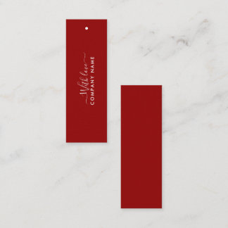 Carte De Visite Mini Script simple - Balises cadeaux rouges et blanches