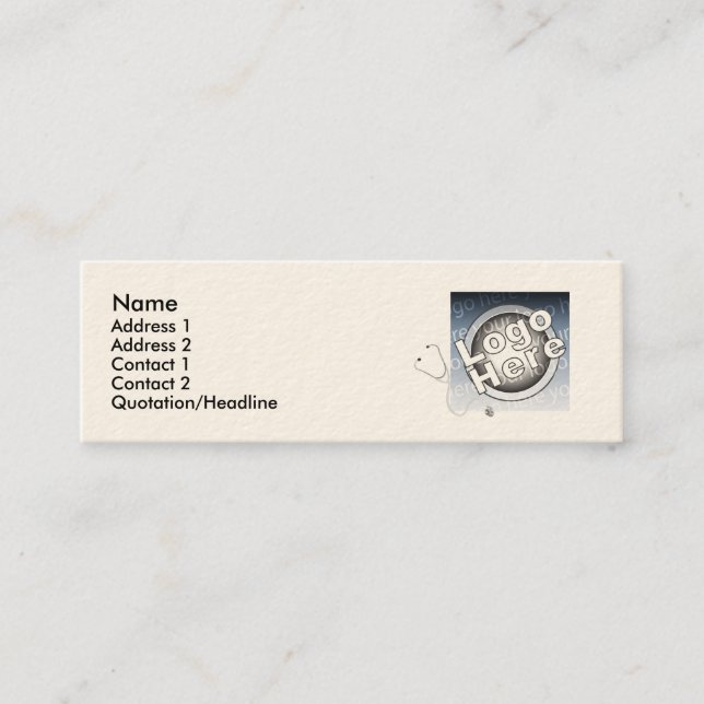 Carte De Visite Mini Scrubs - Skinny (Devant)