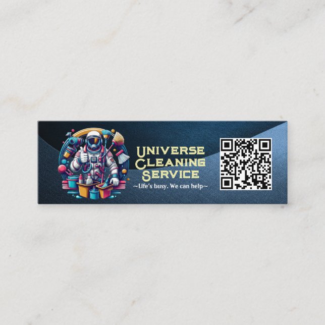 Carte De Visite Mini Service de nettoyage de maison moderne ménage (Devant)