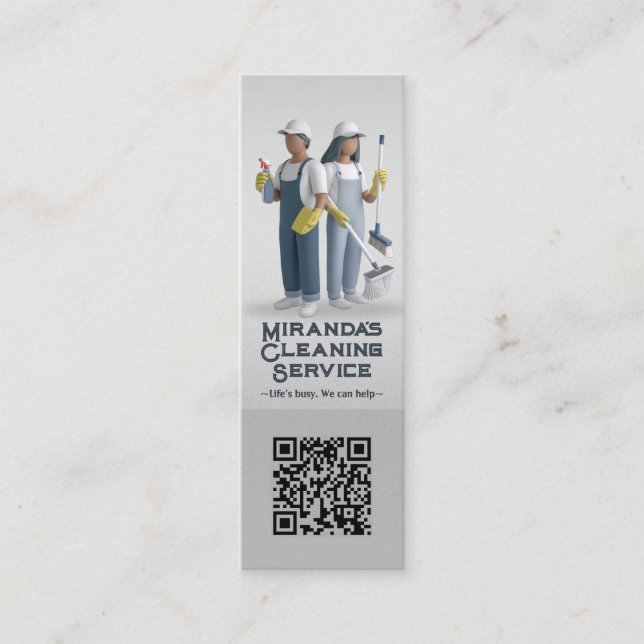 Carte De Visite Mini Service de nettoyage de maison moderne ménage (Devant)