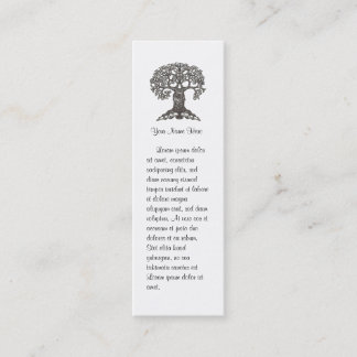 Carte De Visite Mini Signet d'arbre de lecture mini à customiser