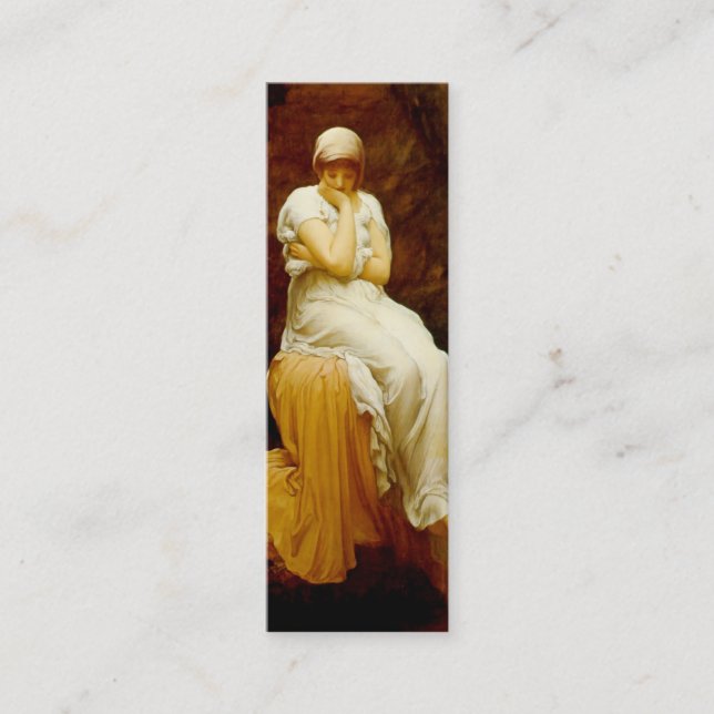 Carte De Visite Mini Signet de la solitude par Frederick Lord Leighton (Devant)