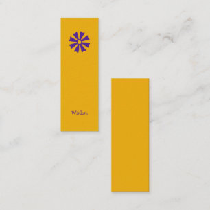 Carte De Visite Mini Signet de l'Adinkra africaine (sagesse)