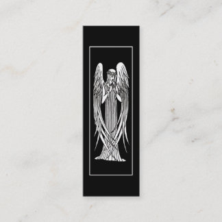 Carte De Visite Mini Signet de Nouveau d'art d'ange de Beardsley