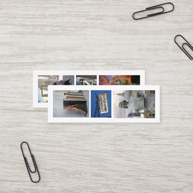 Carte De Visite Mini Signet de Reader (Devant/Arrière en situation)