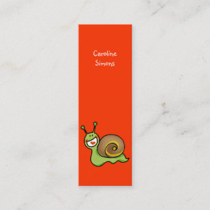 Carte De Visite Mini Signet mignon d'escargot