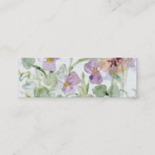 Carte De Visite Mini Signet Pastel Flowers
