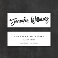 Simple Chic Minimaliste + Calligraphie Script Blan