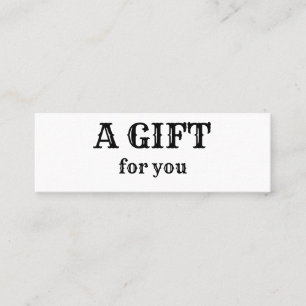 Carte De Visite Mini simple minimum ajouter votre nom adresse texte log