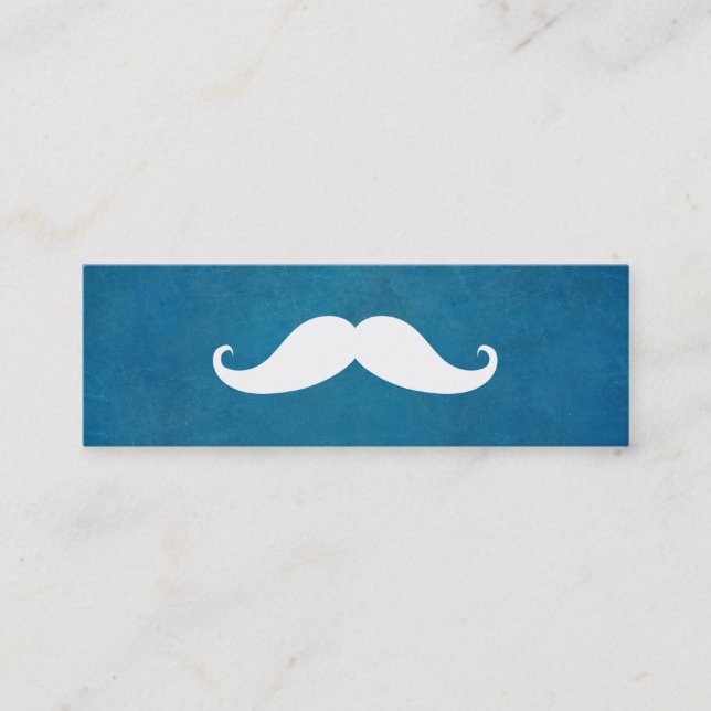Carte De Visite Mini Simple moderne Moustache Barber Shop Mini (Devant)