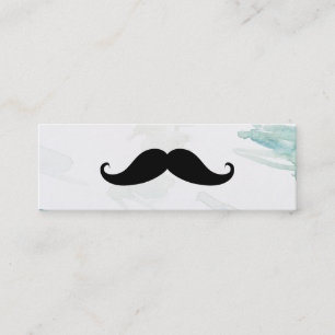 Carte De Visite Mini Simple moderne Moustache Barber Shop Mini Entrepri