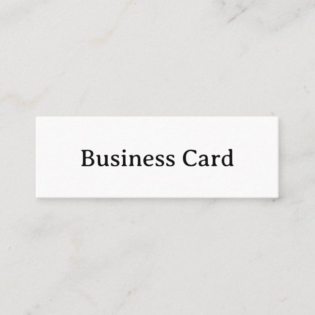 Carte De Visite Mini Simple Professionnel 3.0" x 1.0" (Devant)