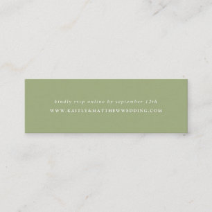 Carte De Visite Mini Site Mariage simple et moderne