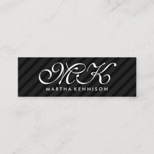 Carte De Visite Mini Sleek Stripes Corporate