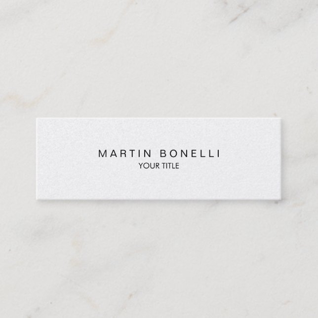 Carte De Visite Mini Slim Professionnel Moderne Tendance (Devant)