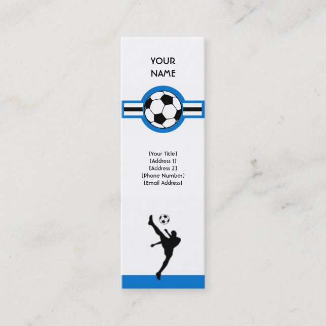Carte De Visite Mini soccer : étoile (Devant)
