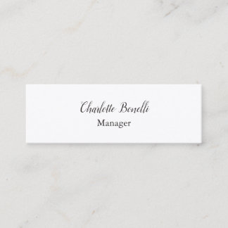 Carte De Visite Mini Soie de qualité professionnelle minimaliste modern