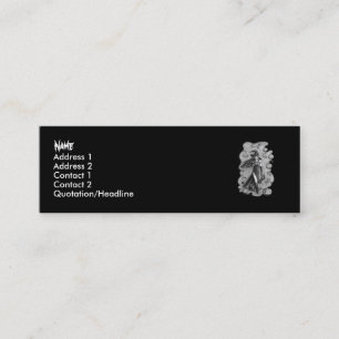 Carte De Visite Mini Sorcière et poupée Halloween