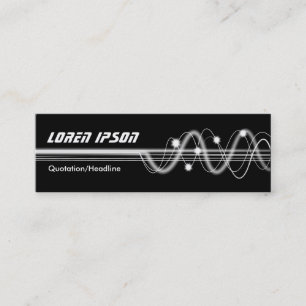 Carte De Visite Mini Sound Waves II - Noir