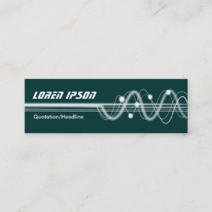 Carte De Visite Mini Sound Waves II - Vert foncé