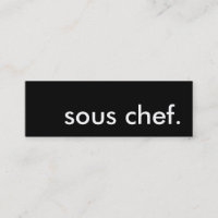 sous-chef.