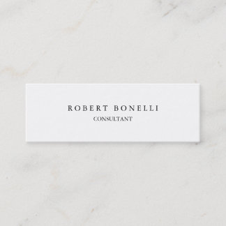 Carte De Visite Mini Spécial privé exclusif blanc unique