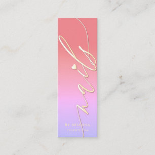 Carte De Visite Mini Spécialiste de manucure du salon de beauté des ong