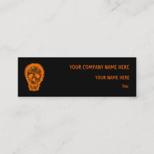 Carte De Visite Mini Spectres crâniens Big Orange maigre orange