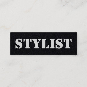 Carte De Visite Mini Styliste urbaine sombre